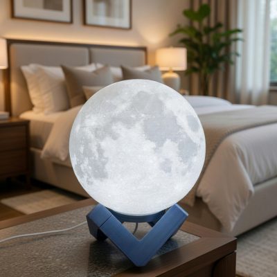 Lámpara Luna litófana 3D