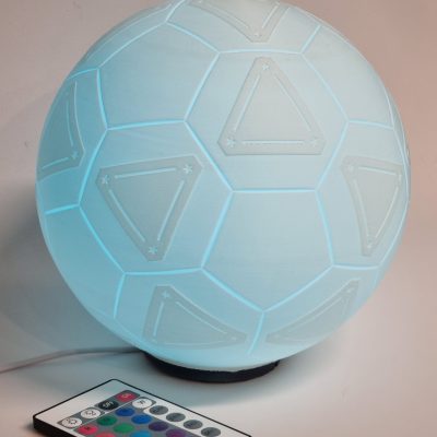 lampara balon impresion 3d luz led usb decorativa interior
